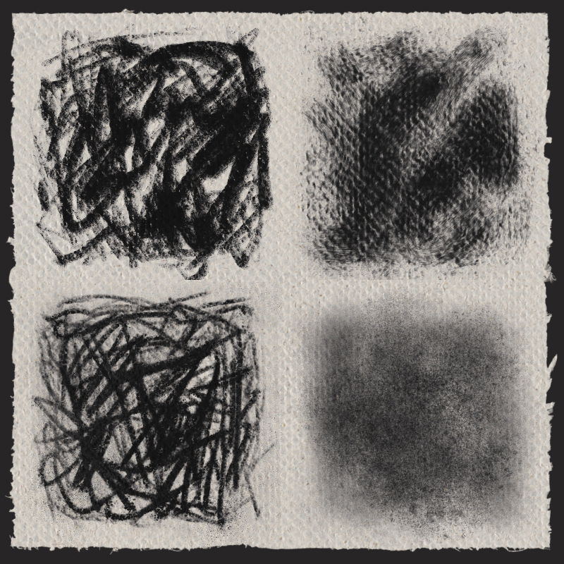 Charcoal on CA23 Canvas Claude